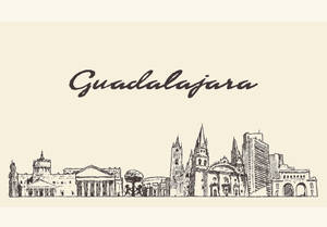 Guadalajara Illustration Art Wallpaper