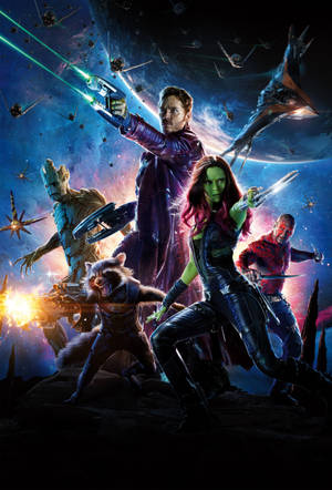 Guardians Of The Galaxy In Action Wallpaper
