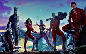 Guardians Of The Galaxy Space Superheroes Wallpaper