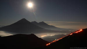 Guatemala Volcan De Fuego At Day Wallpaper