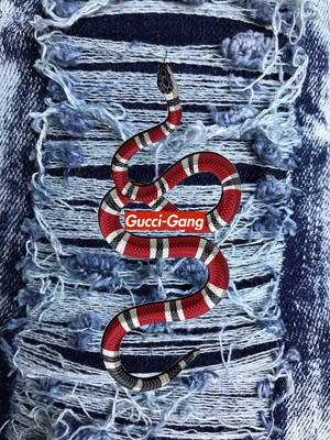 Gucci Denim Snake Wallpaper