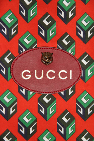 Gucci Red Lion Patch Wallpaper