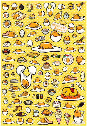 Gudetama Cute Sticker Wallpaper