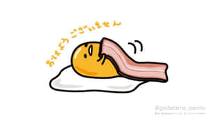 Gudetama Finds Joy In Getting Work Done! Wallpaper