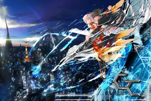 Guilty Crown Shuu And Inori Powers Wallpaper