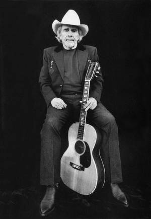 Guitarist Merle Haggard Photoshoot Wallpaper