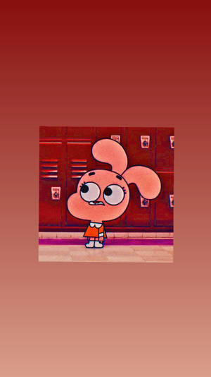 Gumball Anais Brown Aesthetic Wallpaper