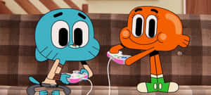 Gumball And Darwin's Colorful Adventure Wallpaper