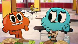 Gumball And Darwin's Colorful Adventures Wallpaper