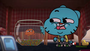 Gumball Darwin Fishbowl Aesthetic Wallpaper