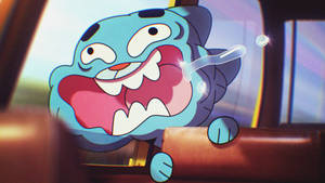 Gumball Open Mouth Aesthetic Wallpaper