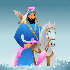 Guru Gobind Singh Ji Vector Art Wallpaper