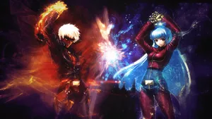 Gusion K And Aurora Kula Diamond Kof Skin Wallpaper