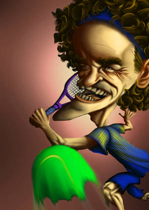 Gustavo Kuerten Caricature Wallpaper