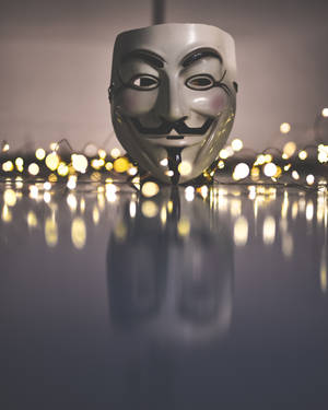 Guy Fawkes Mask Anonymous Bokeh Wallpaper