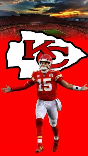 H1 Super Bowl Mvp Pat Mahomes Sporting His New Phone Wallpaper
