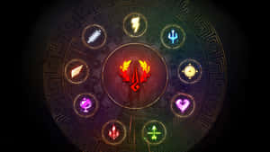 Hades Game Olympian Gods Symbols Wallpaper