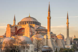 Hagia Sophia From The Right-side Wallpaper