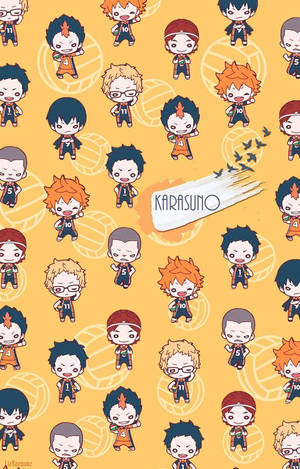 Haikyuu Karasuno Pattern Wallpaper