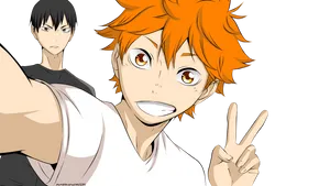 Haikyuu Shoyo Selfie Wallpaper