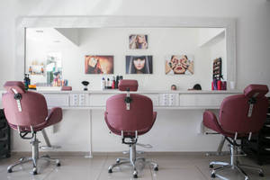 Haircut Salon Interior Wallpaper