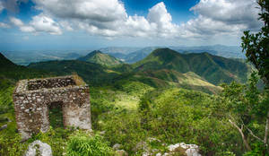 Haiti Citadel And Landscape Wallpaper