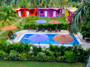Haiti Colorful Resort Wallpaper