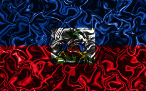 Haiti Flag Art Wallpaper