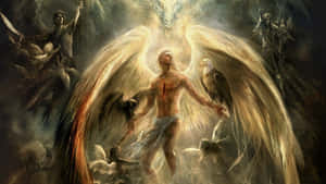 Half Angel Half Demon Artwork Wallpaper