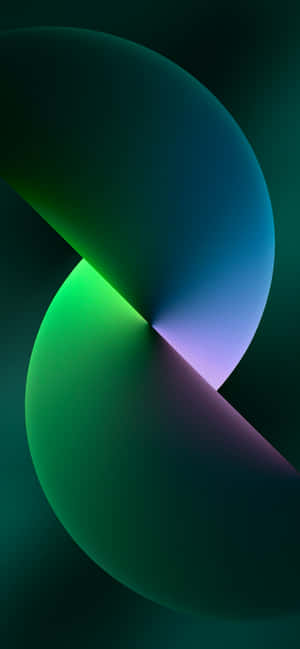 Half Circle Green Phone Wallpaper