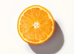 Half Sliced Tangelo Fruit Wallpaper