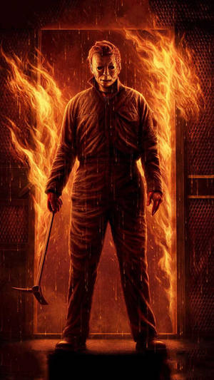 Halligan Bar Michael Myers Iphone Wallpaper