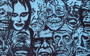 Halloween Horror Collage Artwork Wallpaper