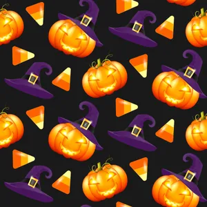 Halloween Pumpkin Witch Wallpaper