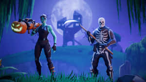 Halloween Theme Fortnite Manic Skin Wallpaper