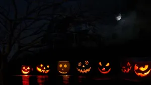 Halloween Tumblr Aesthetic Night Lantern Wallpaper