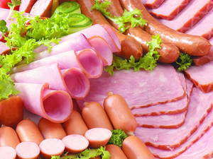 Ham And Sausages Wallpaper