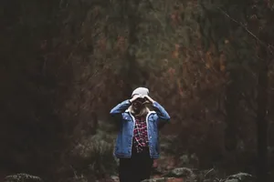 Hand Heart Forest Wallpaper