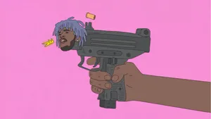 Handgun Bullet Lil Uzi Vert Art Wallpaper