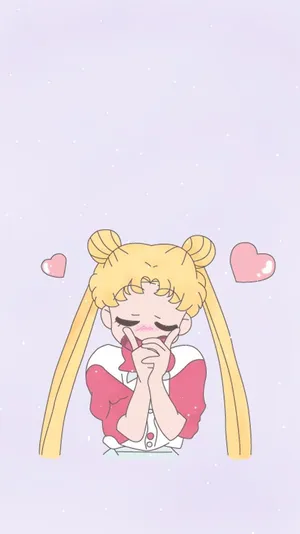 Hands Together Usagi Sailor Moon Iphone Wallpaper
