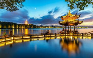 Hangzhou Lake Scenery Wallpaper