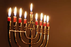 Hanukkah Holiday Menorah Wallpaper