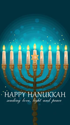 image of jewish holiday Hanukkah background with menorah (traditional  candelabra) and candles over glitter shiny background Stock Photo - Alamy