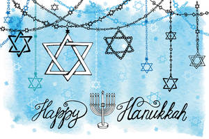 Hanukkah Stars Art Wallpaper