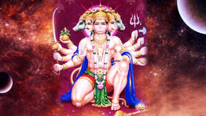 Hanuman Multiple Gods In Space 4k Hd Wallpaper