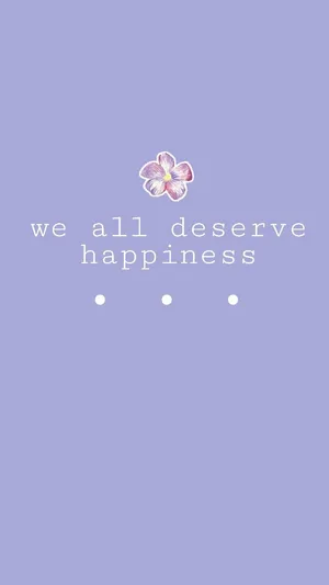 Happiness Quote Aesthetic Lockscreen Wallpaper
