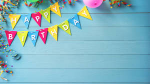 Happy Birthday Party Banner Background Wallpaper