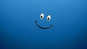 Happy Blue Face Wallpaper