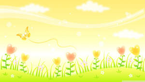 Happy Butterfly Wallpaper