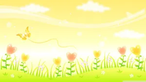 Happy Butterfly Wallpaper